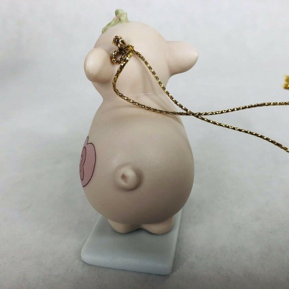 Precious Moments Xmas Train Ornament Pig Sled Age - Picture 5 of 11